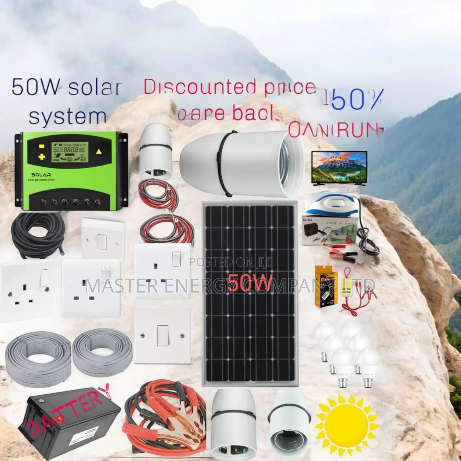 50w Solar System Full Kit German DHDHNG