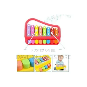 2 in 1 Baby Piano Xylophone With 8 Keyboard Instrument Toys
