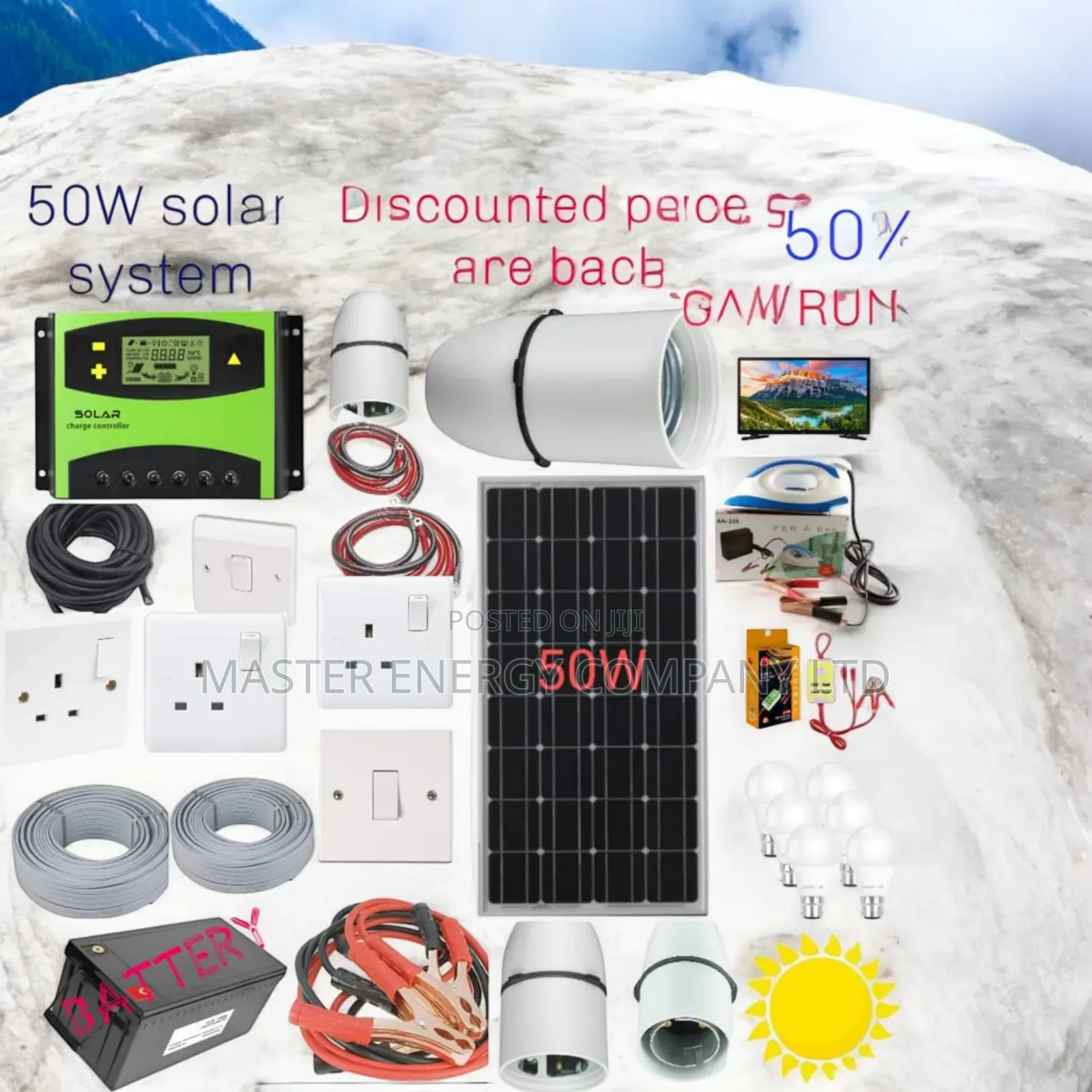 50w Solar System Full Kit German MXXHHV