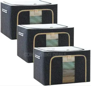3pcs Foldable Clothes Storage Boxes