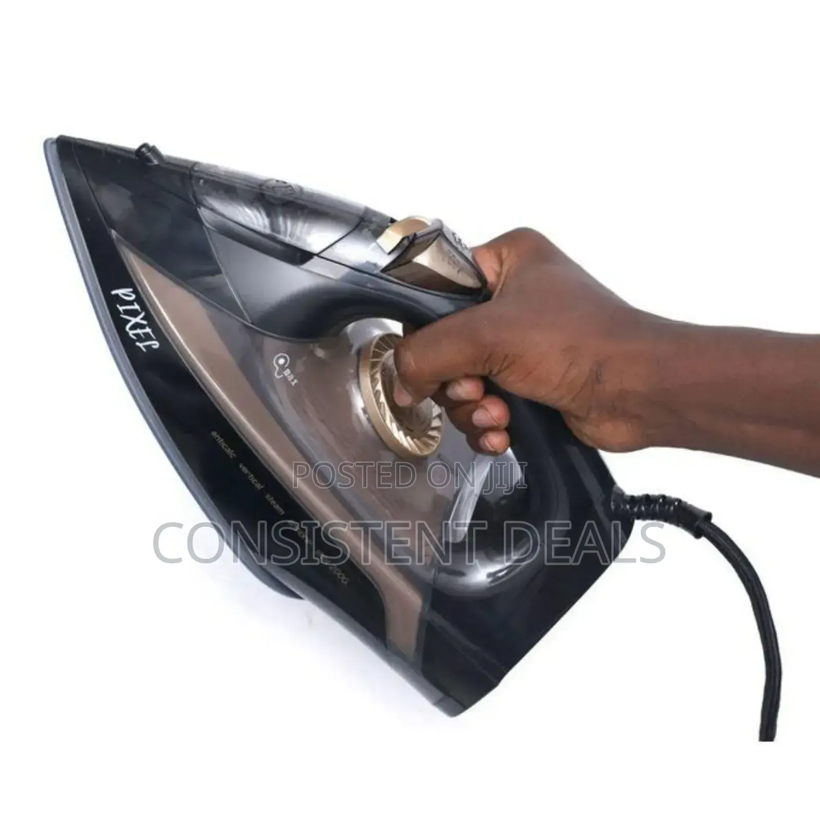 Pixel Steam Flat Iron- Black