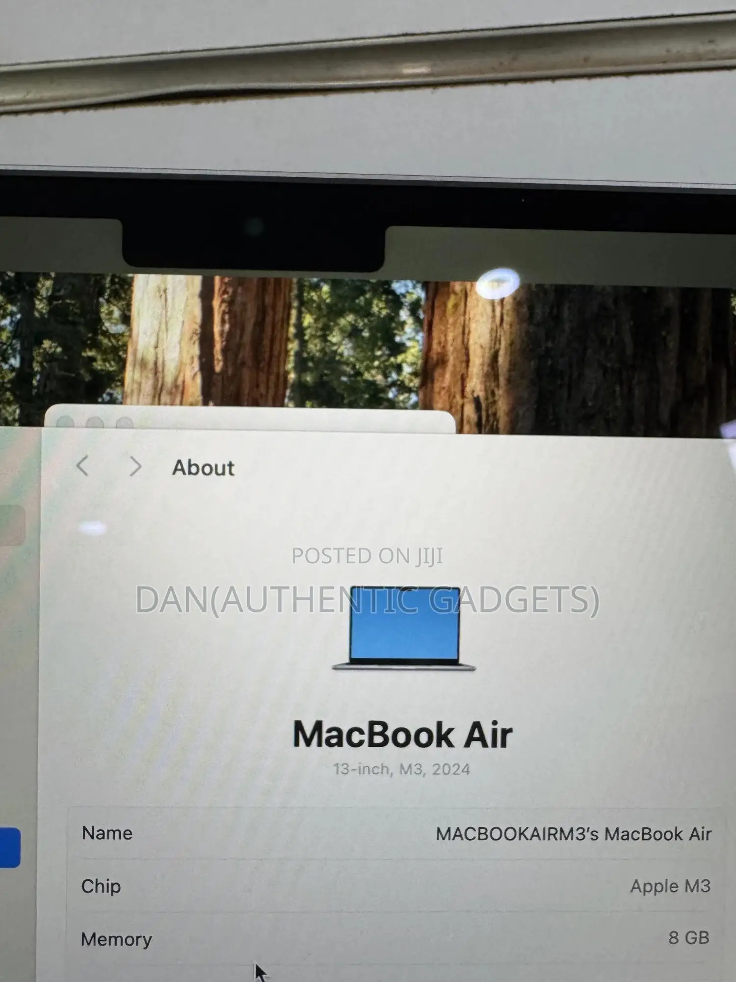 New Laptop Apple MacBook Air 2024 M3 13-Inch 8GB Apple M3 SSD 512GB