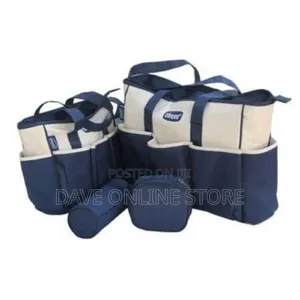 Chicco 5pcs Baby Multi-Functional Carrier Bag - /Navy Blue