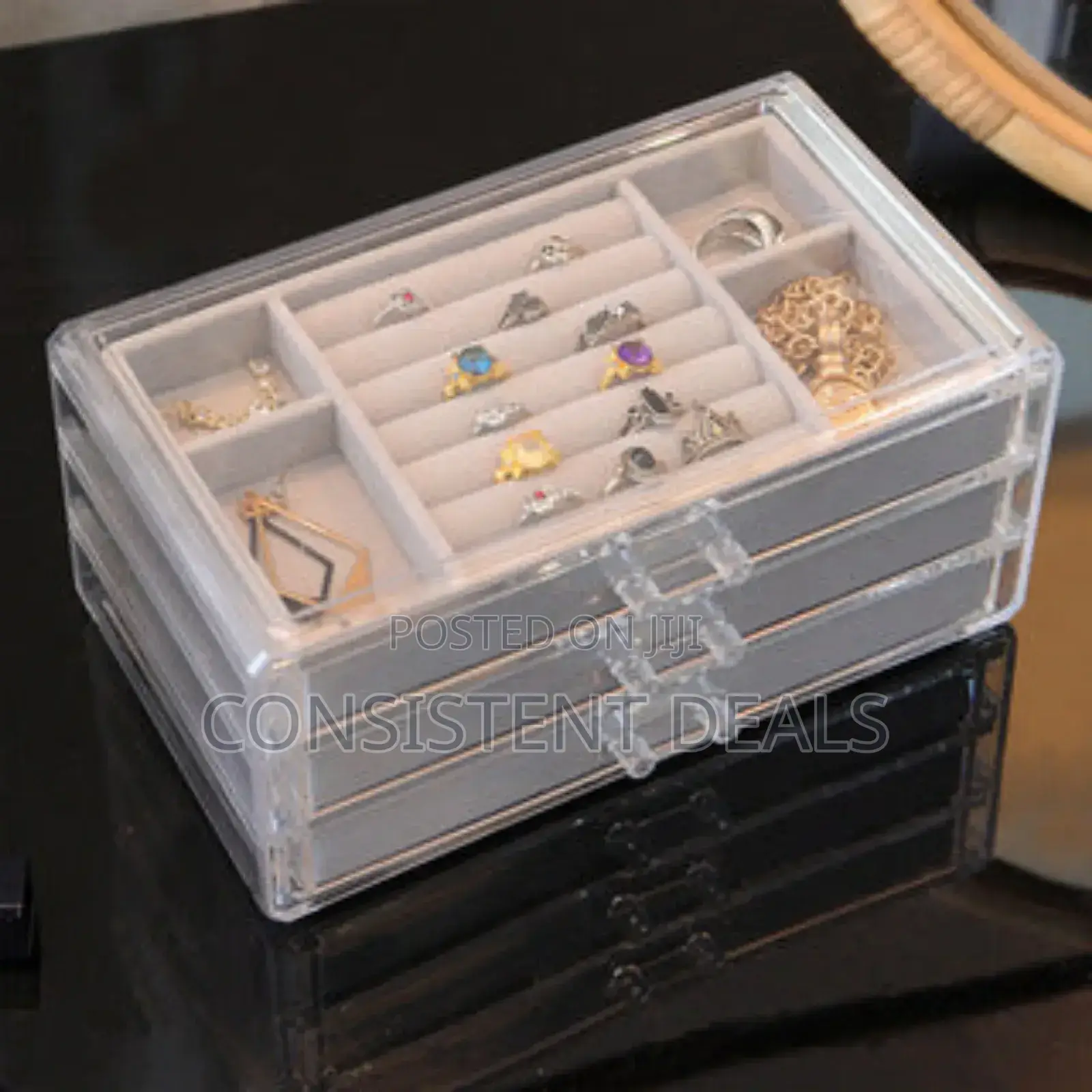3 Layer Jewelry Organizer Drawer