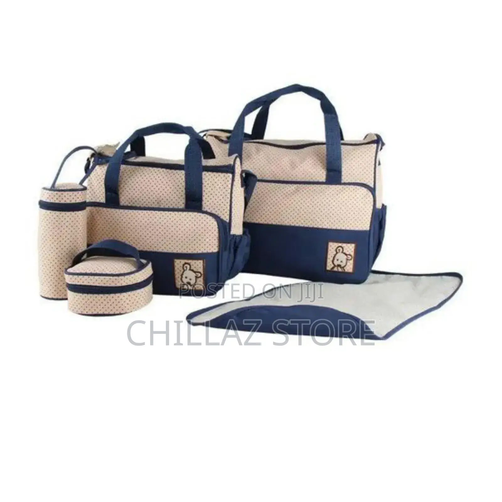 Fashionable 5 in 1 Baby Diaper Bag.