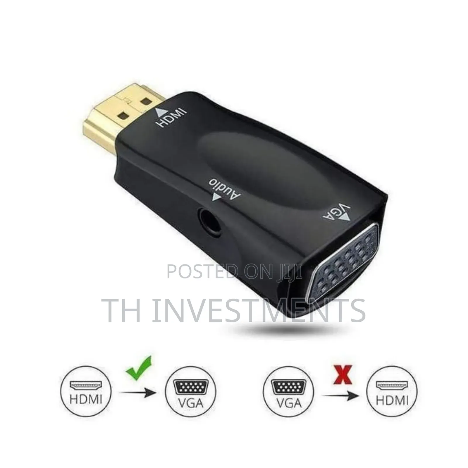 High Quality Portable HDMI to VGA Converter With Aux/ Audio