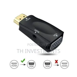 High Quality Portable HDMI to VGA Converter With Aux/ Audio