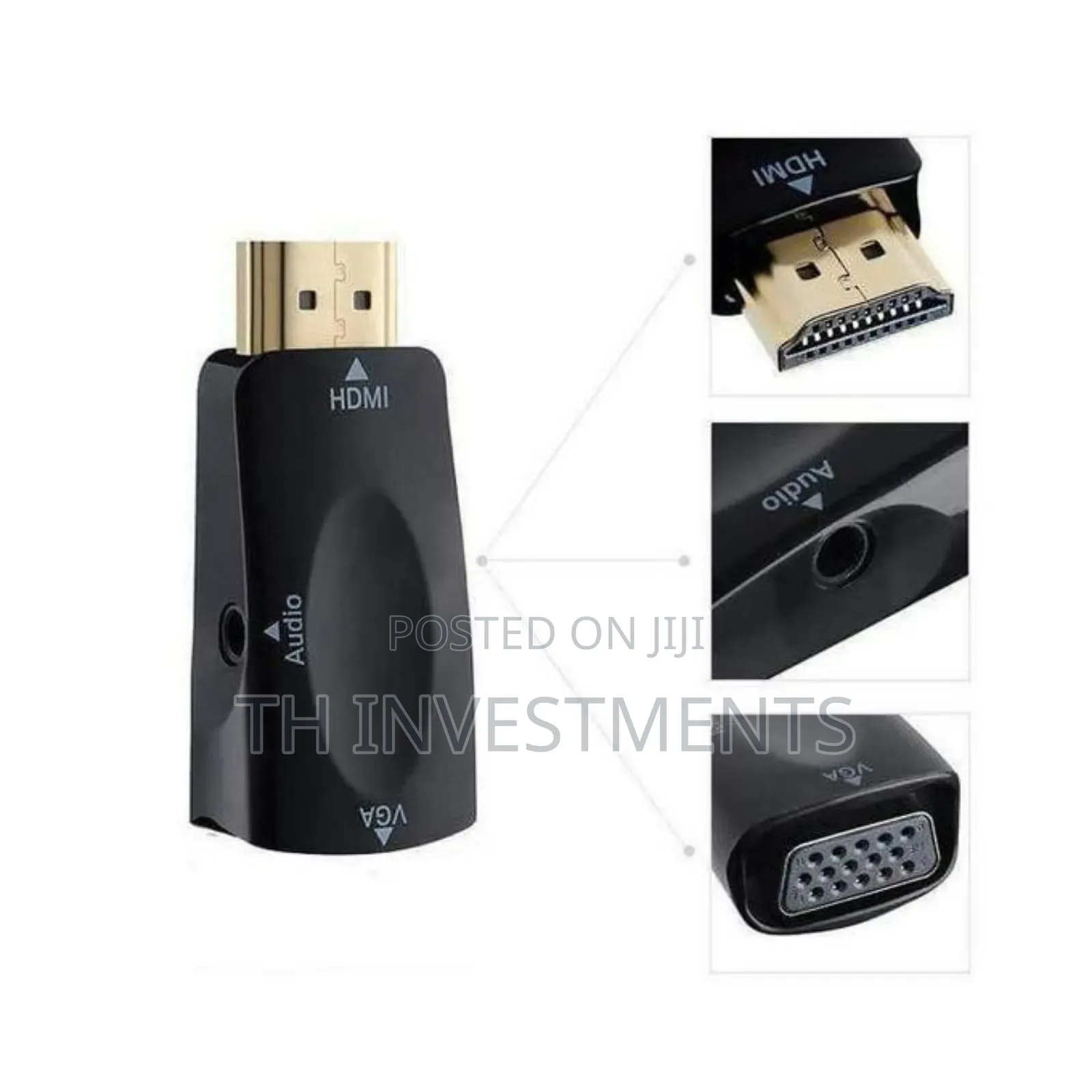 High Quality Portable HDMI to VGA Converter With Aux/ Audio