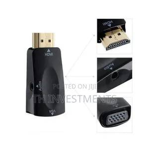 High Quality Portable HDMI to VGA Converter With Aux/ Audio