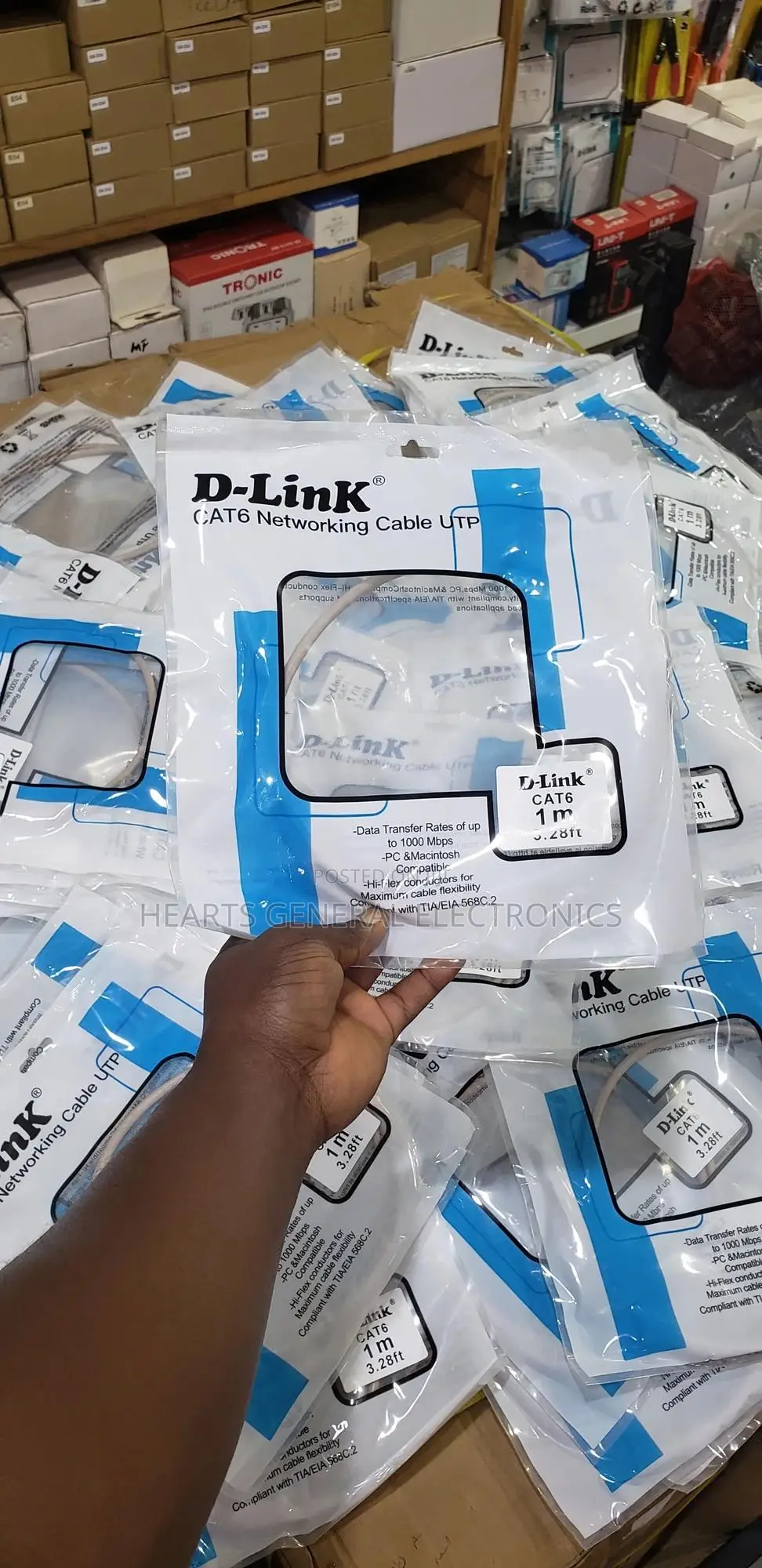 D-Link Cat6 Patch Cord 1m