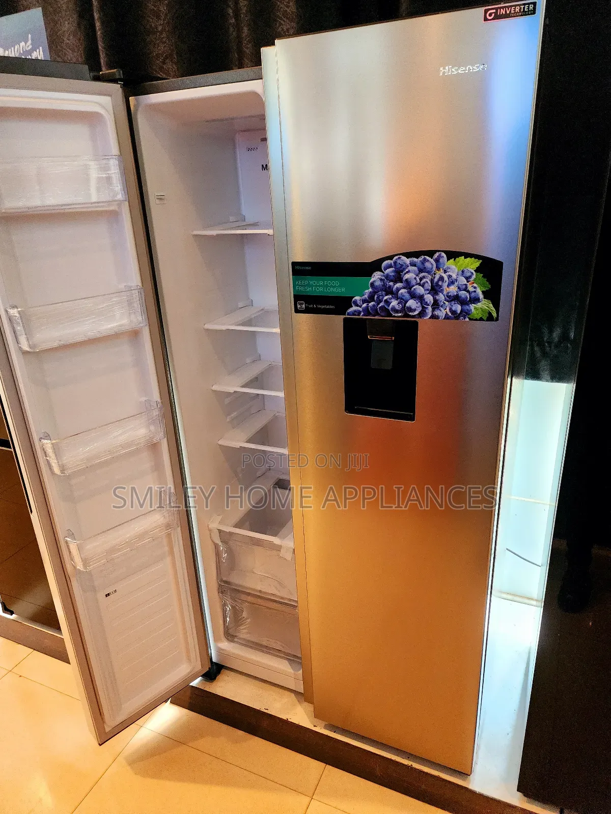 New Discounted Hisense 670ltrs Side by Side Fridge