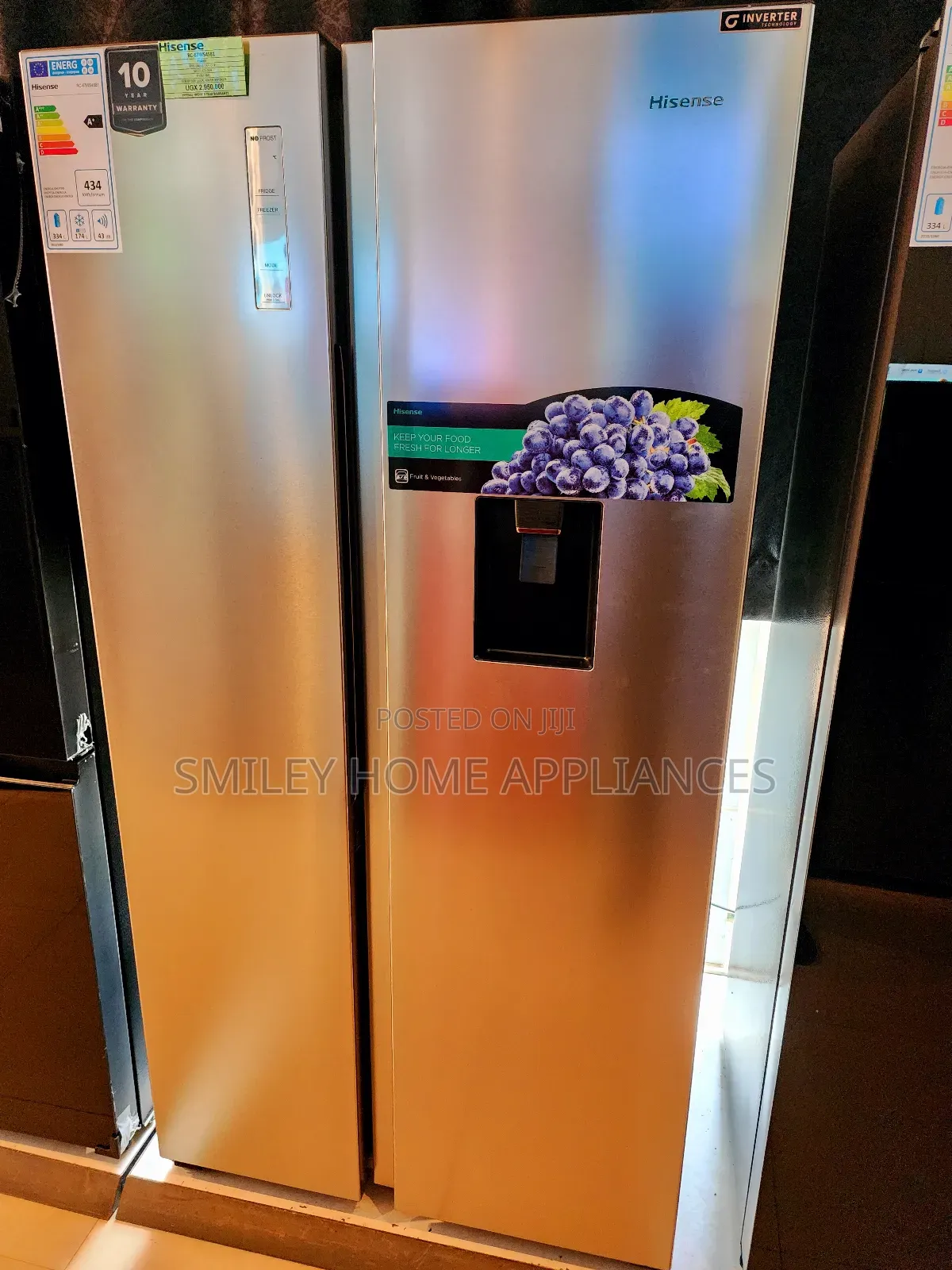 Newly Restocked 670ltrs Side by Side Hisense Fridge