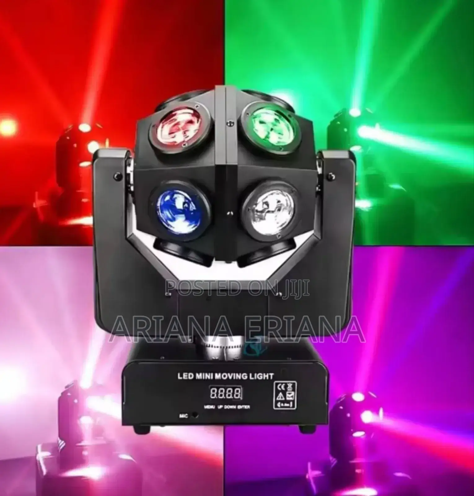 12 Led Eyes RGBW Moving Head Beam Light for Discos
