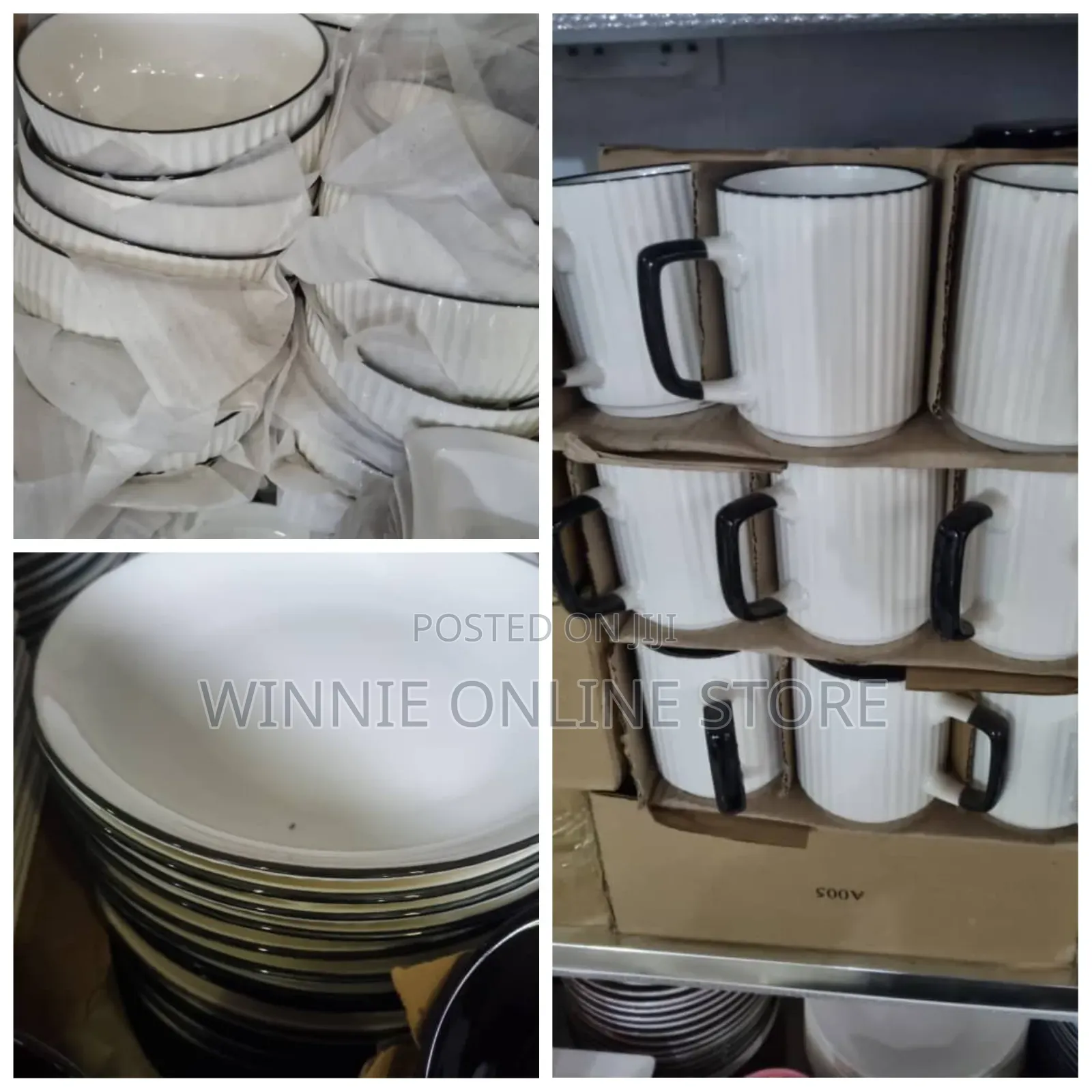 24pcs Dinner Set Plates, Bowl and Cups