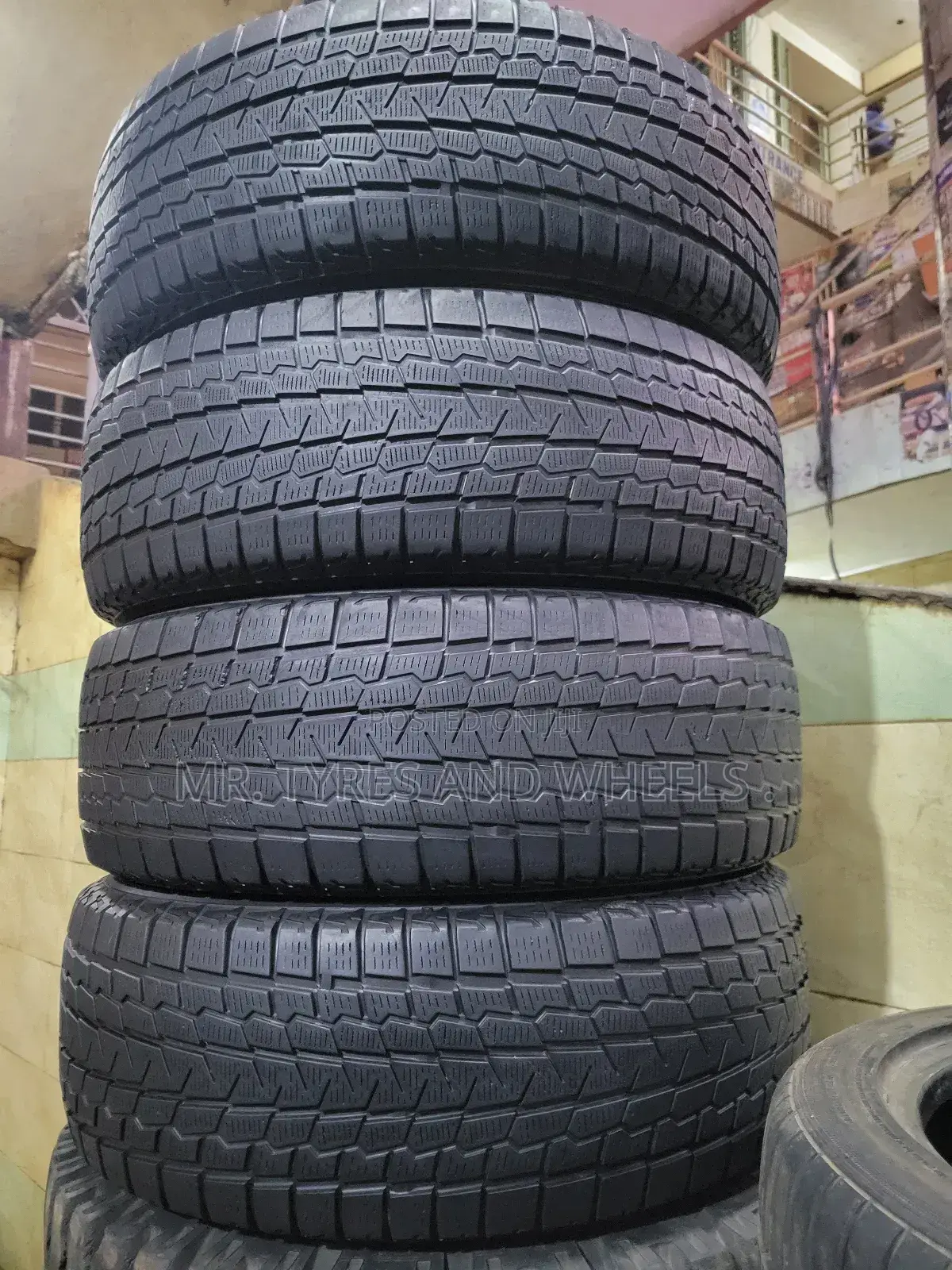 225 60 R17 Used Yokohama Made in Japan Tread Polyester.