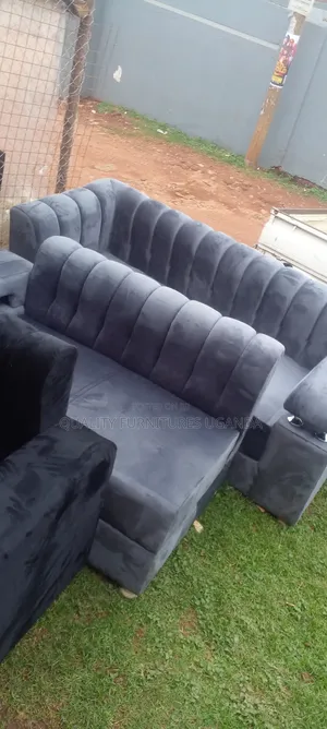 Gray Five Sitter L Shaped Couch