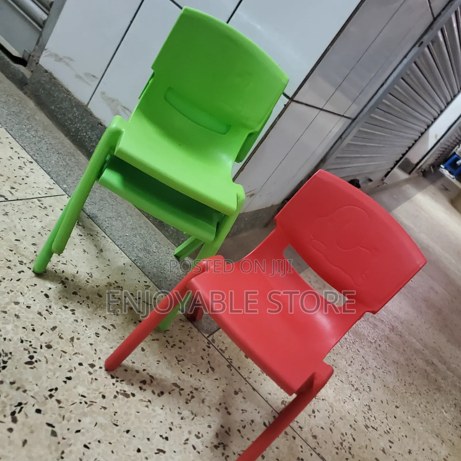 Modern Plastic Kids Chairs Armless
