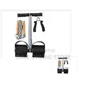 Photo - 3 in 1 Tummy Trimmer, Skipping Rope and Hand Grip - Black
