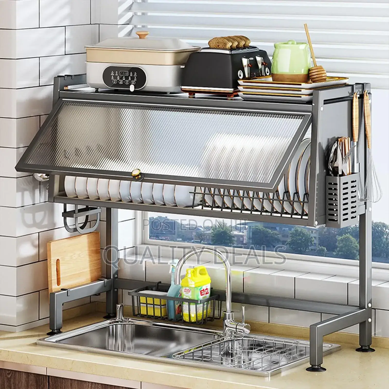 Over the Sink Dish Draining Rack