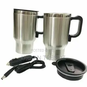 Car Stainless Steel Electric Heating Kettle Coffee Tea Mug