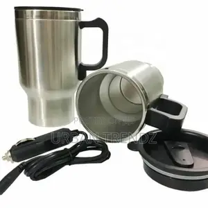 Car Stainless Steel Electric Heating Kettle Coffee Tea Mug