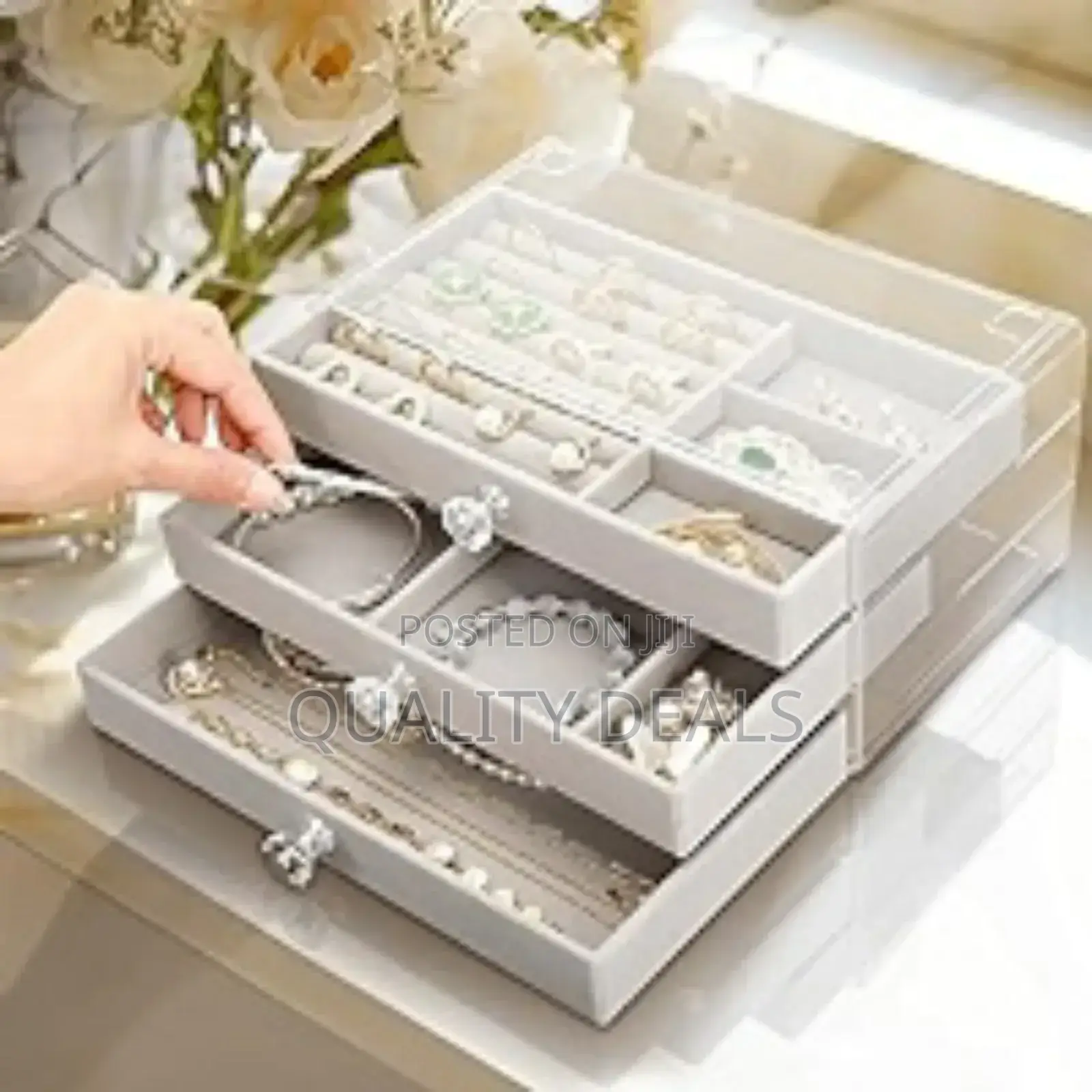 Acrylic Jewelry , Earrings, Necklace Jewelry Storage Box