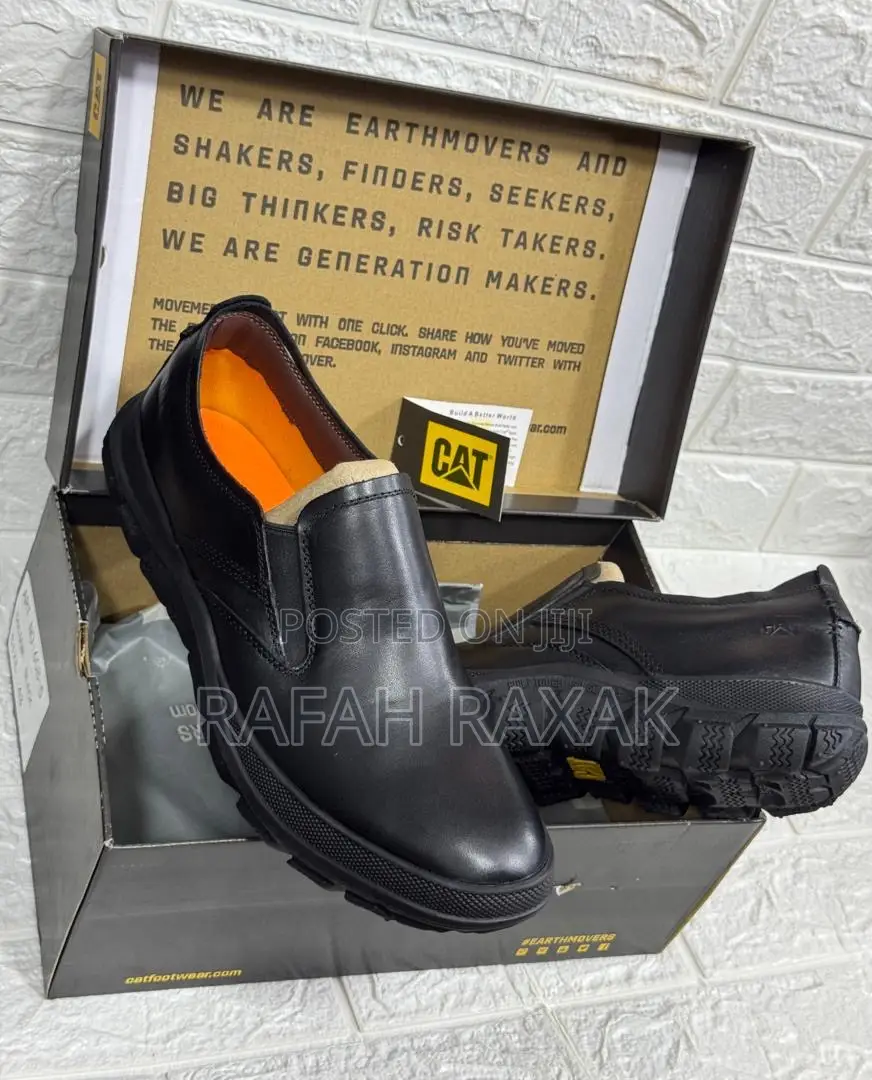 Original Triple Black CAT Prorush Slip on Casual Shoes