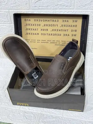 Original Dark Tan CAT Casual Footwear Leather Shoes