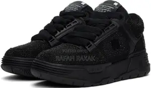 Original Triple Black Amiri Crystal MA-1 Luxury Sneakers