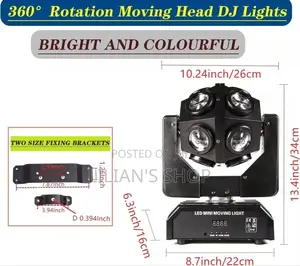 12 Led Eyes RGBW Moving Head Beam Light for Discos