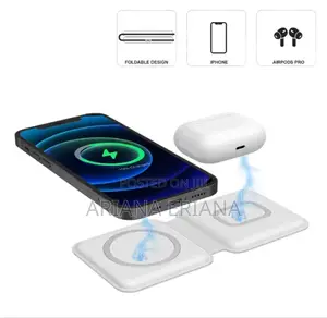Photo - 2 in 1 Folding Magnetic Charging Dock for iPhone and Airpods