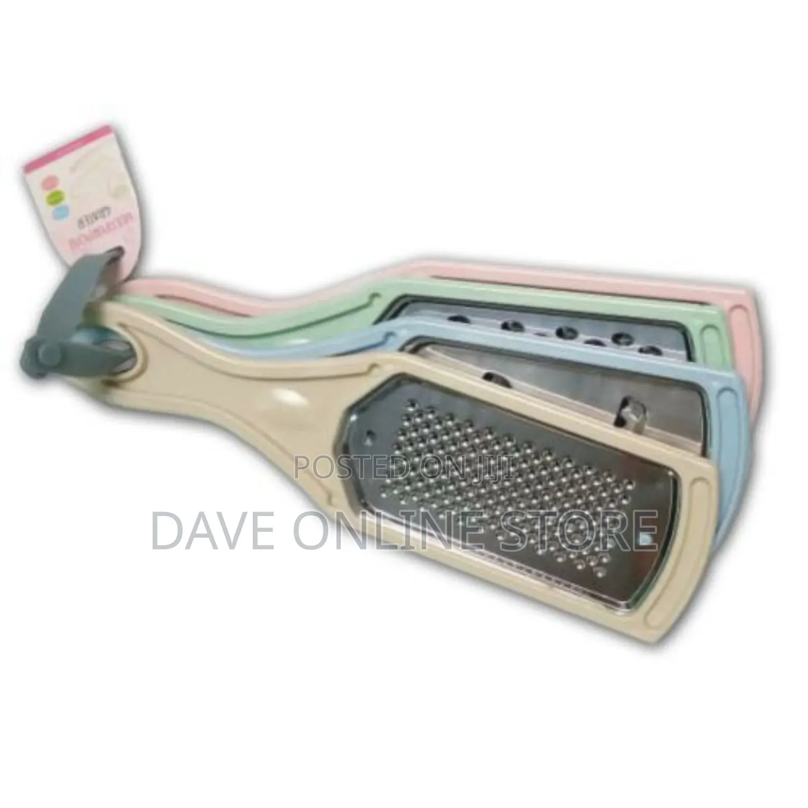4 Multi-Functional Grater - Sky Blue, Green, Pink, Cream