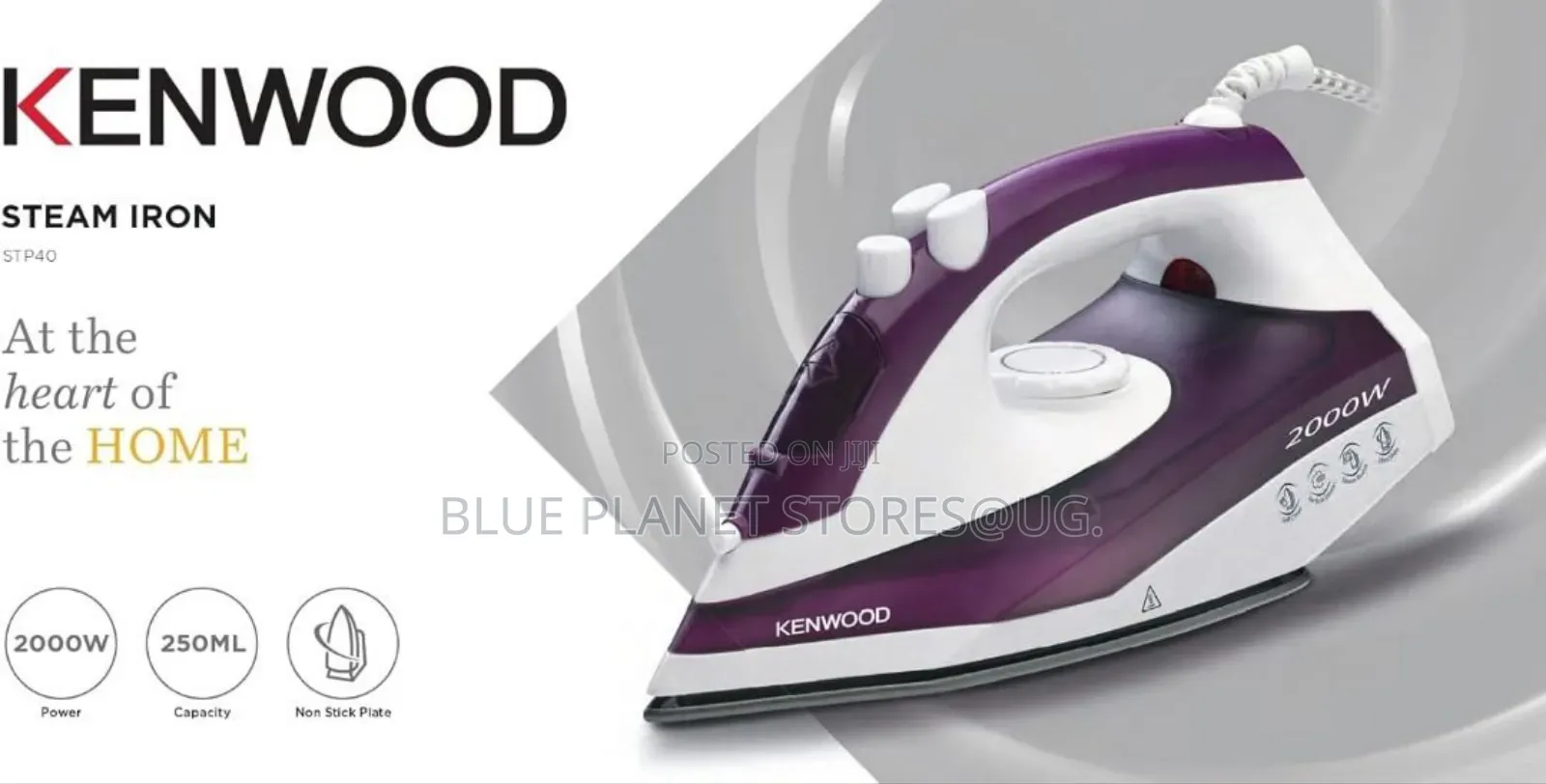 KENWOOD Electric Teflon Steam Irons \\ 2000w \\ STP40