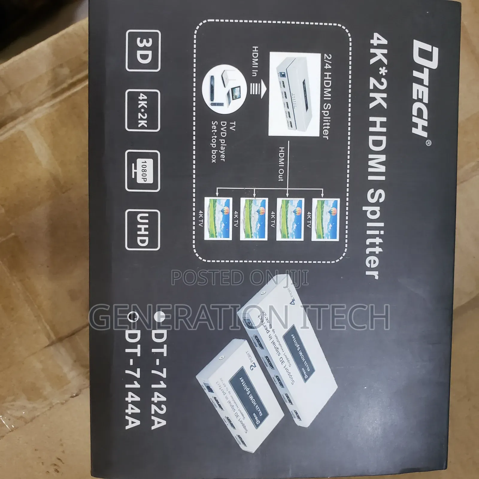 Dtech Hdmi Splitter 4 Way Original Splitter