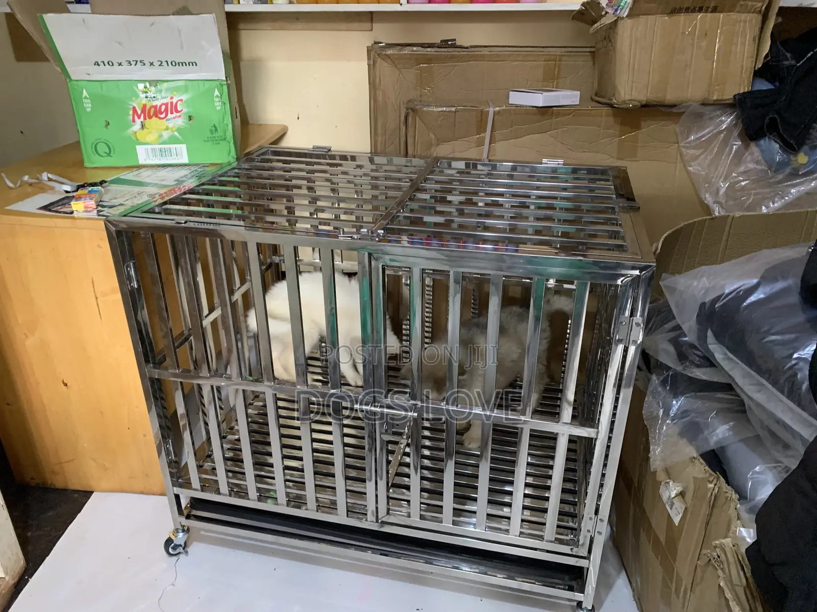 Stainless Steel Foldable Dog Cage