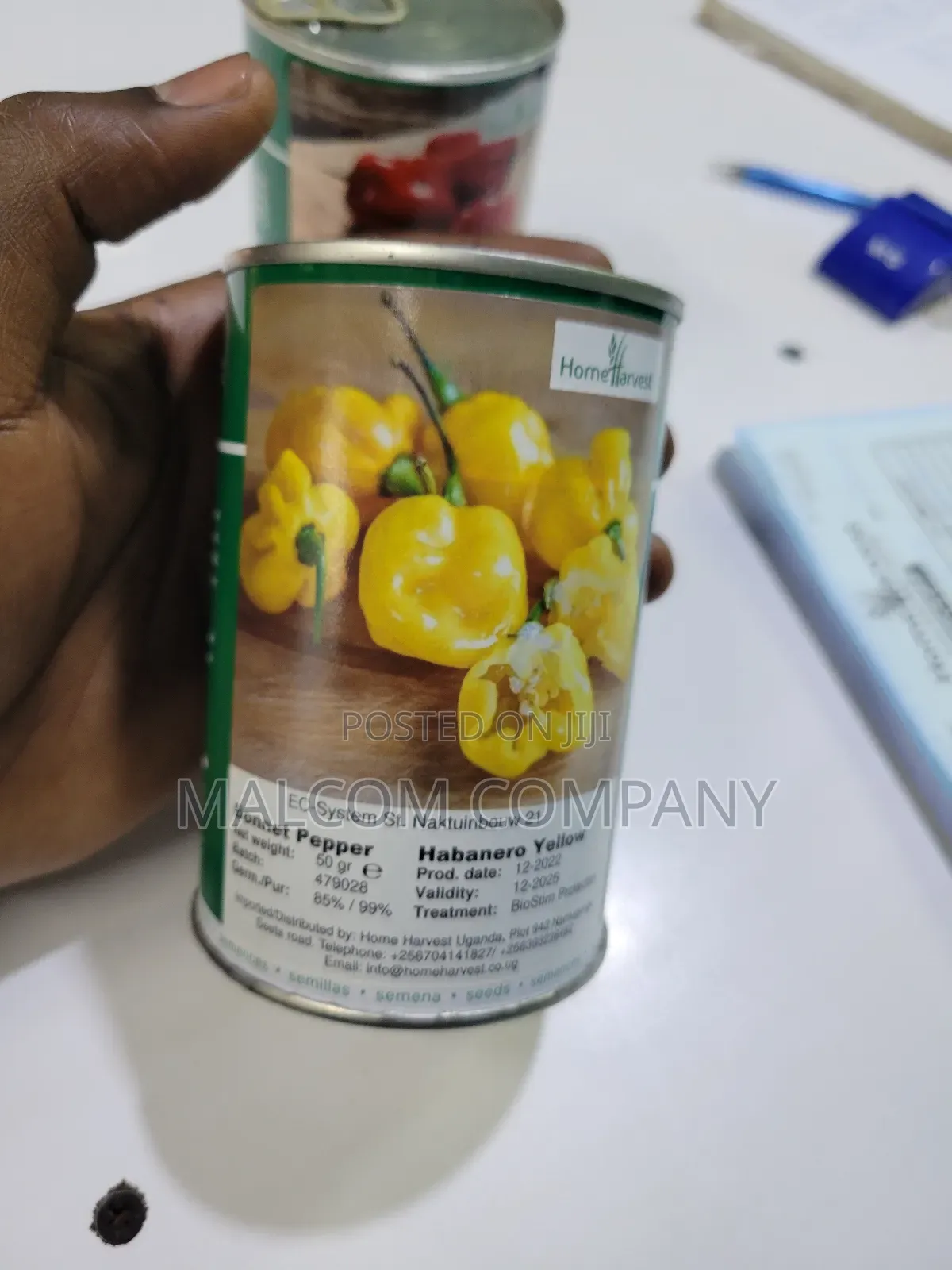Bonnet Pepper Yellow 50g For 1⁄2 An Acre.