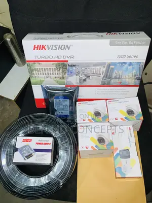 CCTV Camera 4 Channel Kit Mini Colorvu 1080p