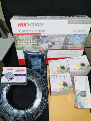 CCTV Camera 4 Channel Kit Mini Colorvu 1080p