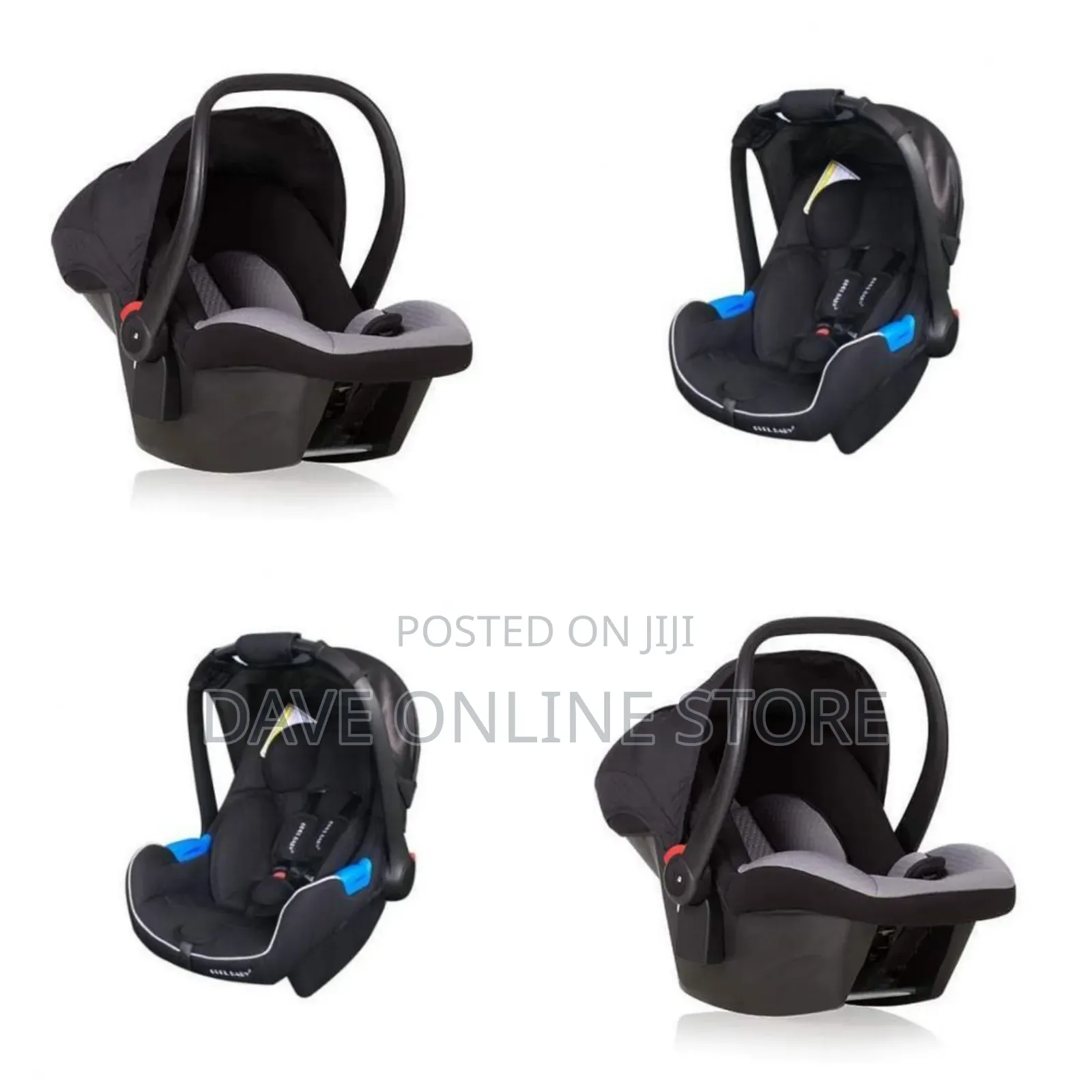 Toddlers/ Baby Car Seat -Black, Color and Design May Vary