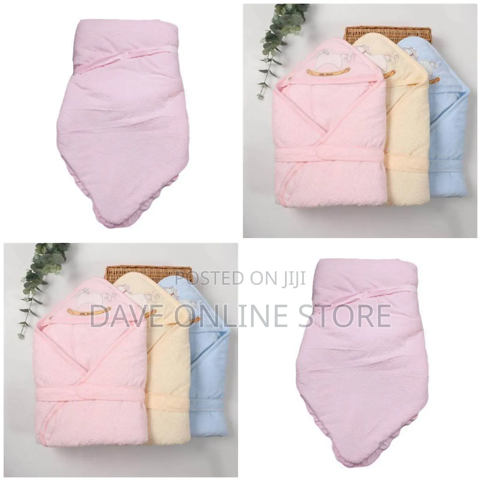 Baby Shawl Receiver - Pink, Color and Design Varies