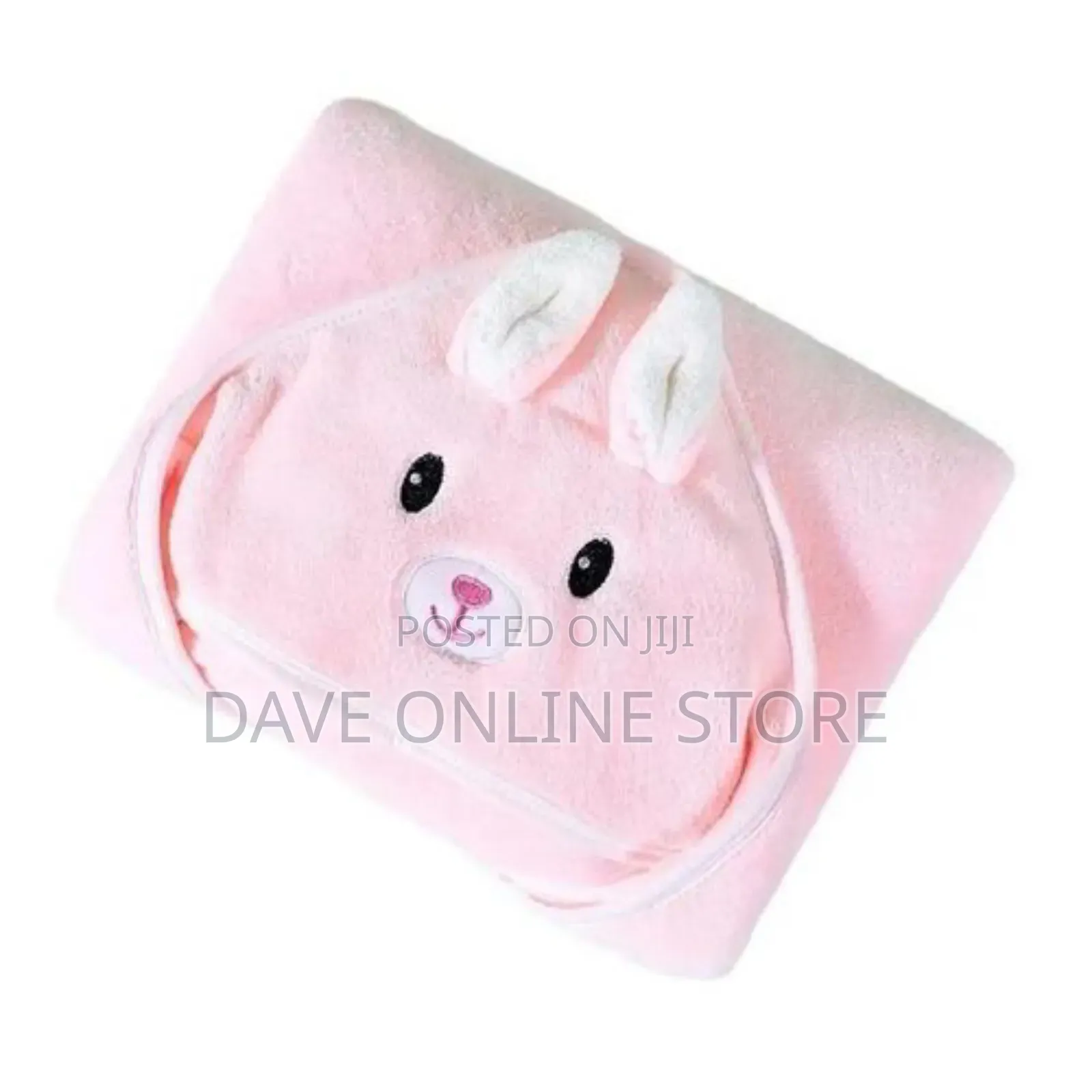 Hooded Baby Towel, Pink, Color Varies
