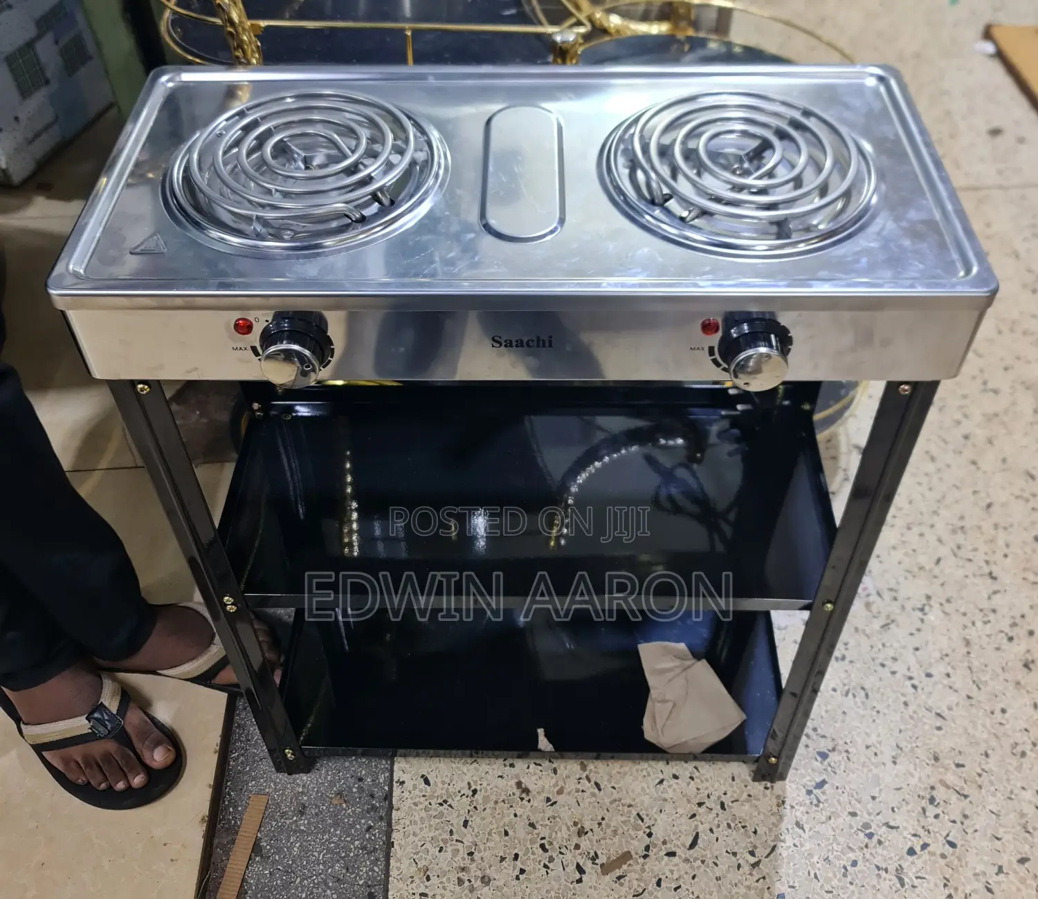 Saachi Double Coil Cooker With Shelves