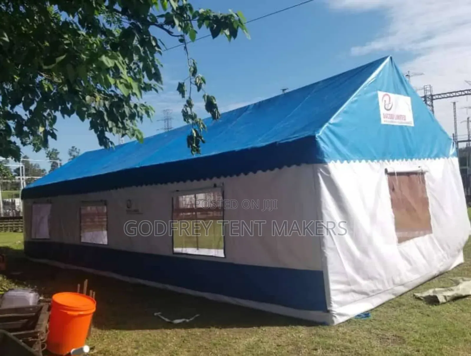 100 Seater Ordinary Tent Covered 4sides