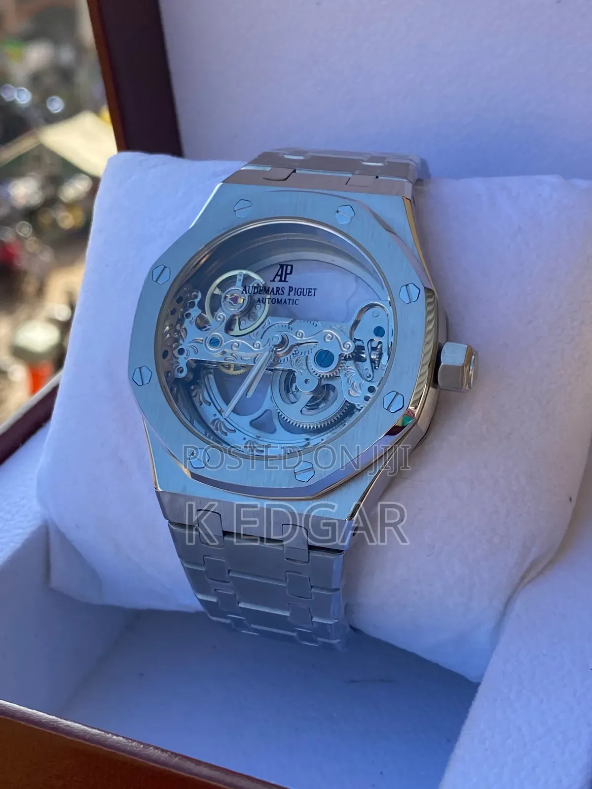 Silver Audemars Piguet Skeleton Watch