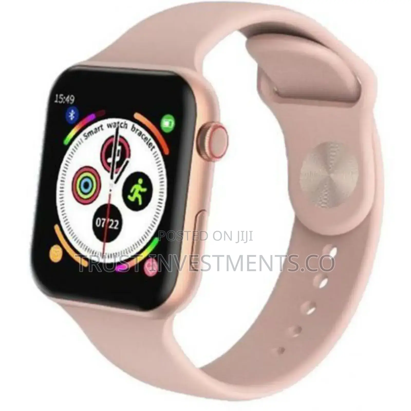 Smart Watch Bluetooth Call With Heart Rate Touchscreen -Pink