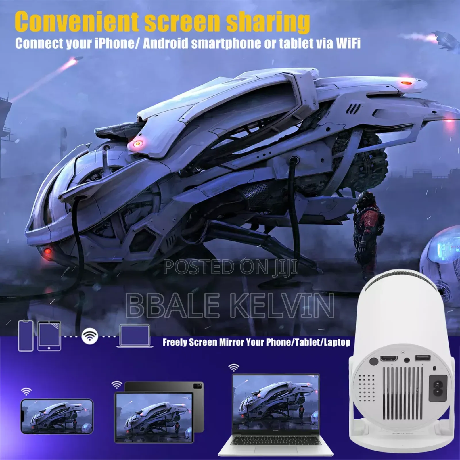  UHD Mini Smart Projector