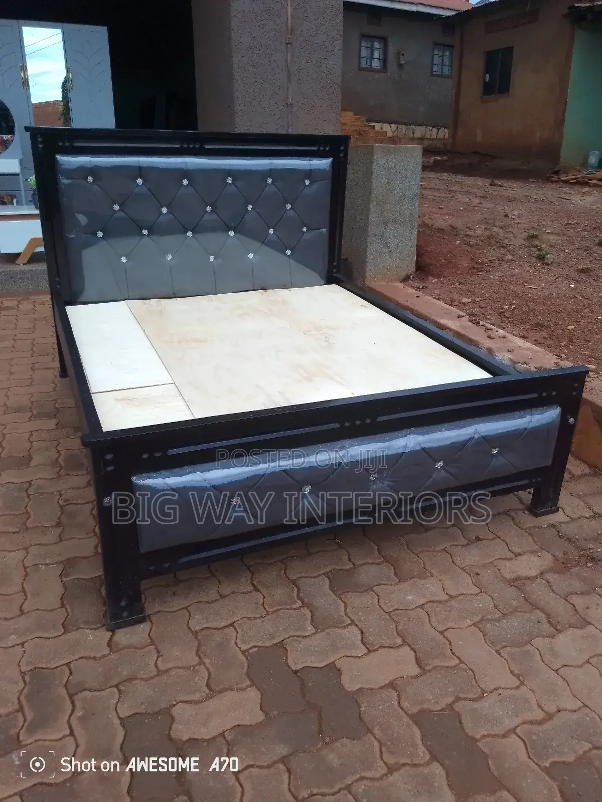 5by6 Frame Leather Bed
