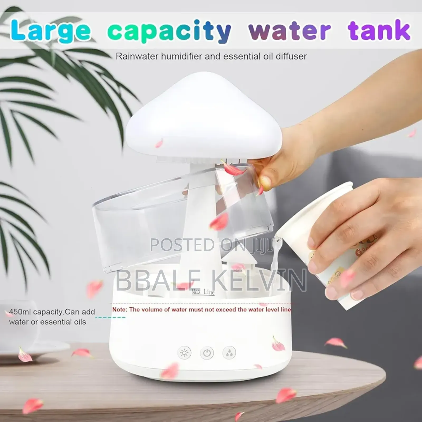 Rain Cloud Humidifier Diffuser With Water Drip Rain Sounds