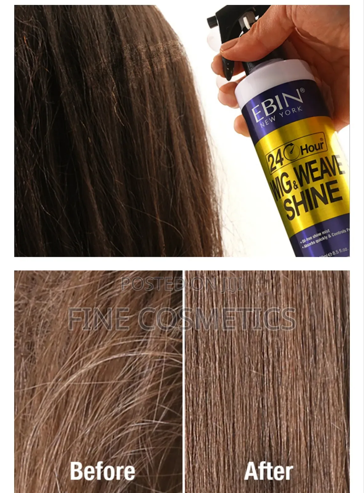 Executive Wig + Weave Shine Detangler Spray by Ebin New York