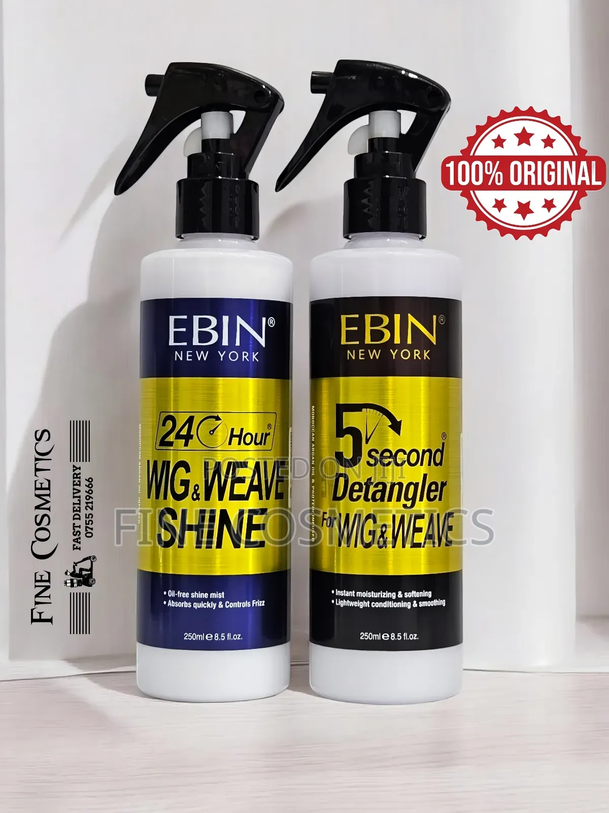Executive Wig + Weave Shine Detangler Spray by Ebin New York